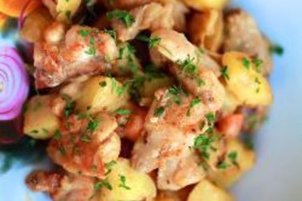 Рагу из курицы с картошкой