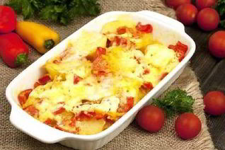 Рагу из овощей и сыра