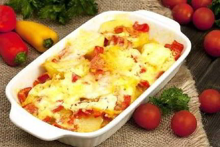 Рагу из овощей и сыра