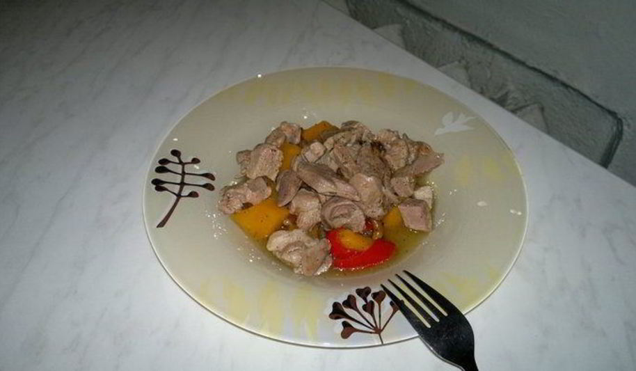 Рецепт рагу из овощей с бедром индейки