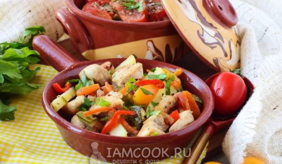 Рецепт рагу овощного с мясом и картошкой