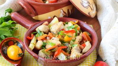 рагу овощное с мясом и картошкой