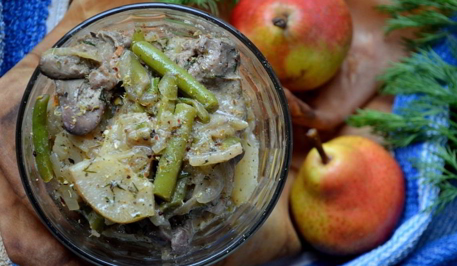 Рецепт рагу с фасолью и грушей