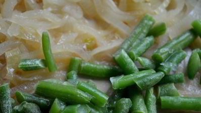 рагу с фасолью и грушей