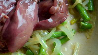 рагу с фасолью и грушей