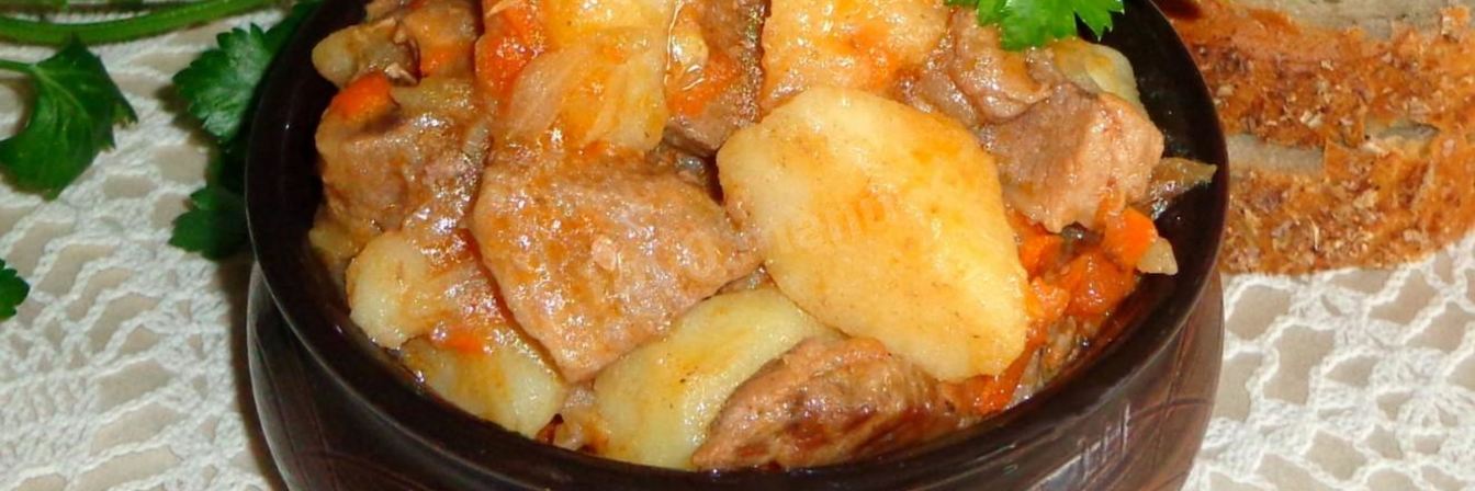 Рагу с капустой картошкой и мясом