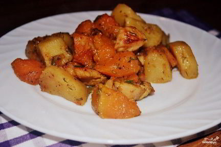 Рагу с курицей в мультиварке