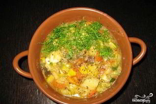 Рагу с мясом и кабачками