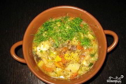 Рагу с мясом и кабачками