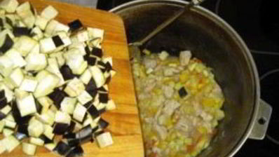 рагу с мясом и кабачками