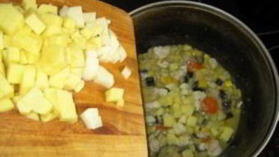 рагу с мясом и кабачками