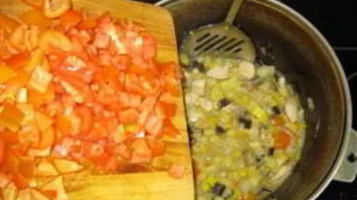 рагу с мясом и кабачками