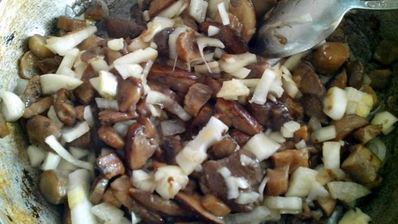 тыквенные галушки с грибным рагу