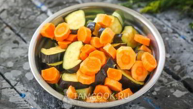 заморозка для овощного рагу на зиму