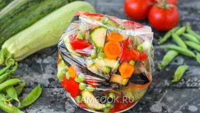 заморозка для овощного рагу на зиму