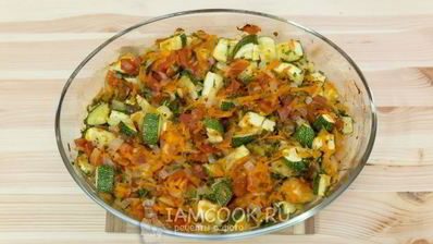 запеченное рагу из кабачков в духовке