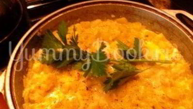 зеленое рагу в сливочном соусе