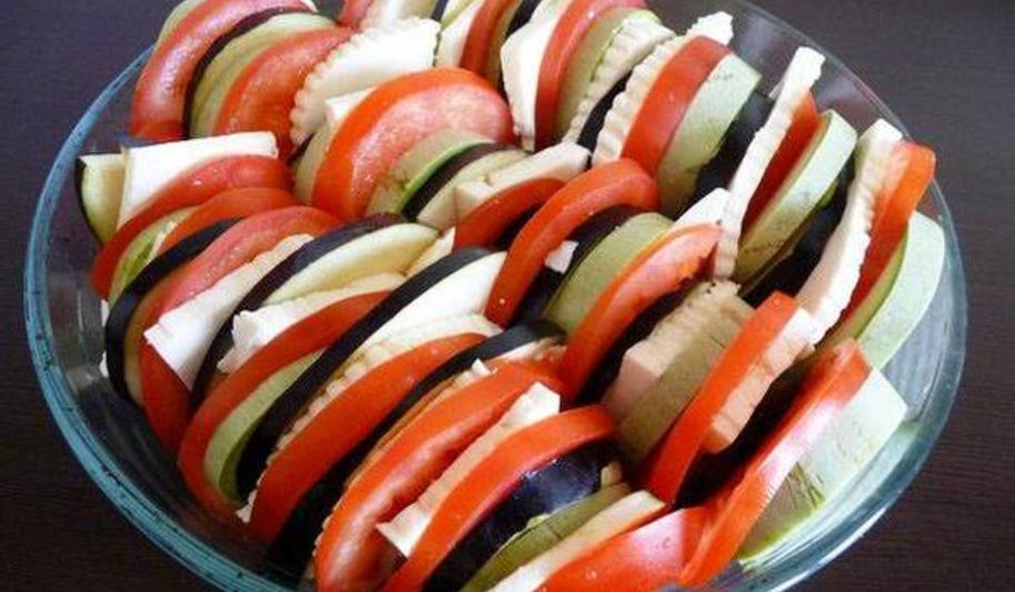 Рецепт классического рататуя с брынзой