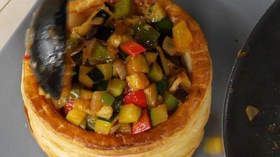 рататуй в корзинке