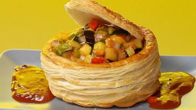 рататуй в корзинке