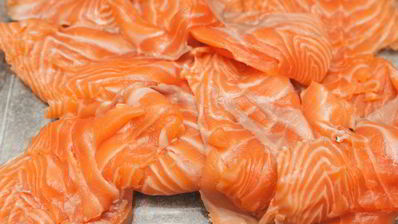 яркий рататуй с семгой