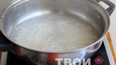 рисовая лапша с креветками