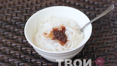 рисовая лапша с креветками
