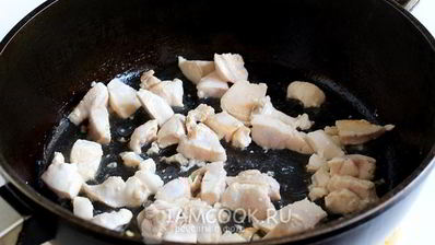 рисовая лапша с курицей и морковью