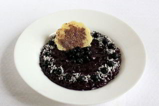 Чернично-кокосовое ризотто