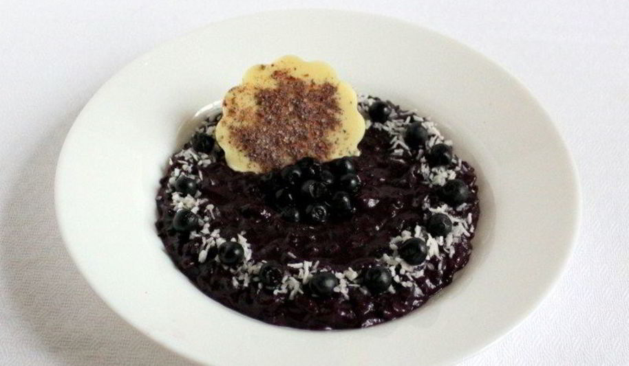 Рецепт чернично-кокосового ризотто