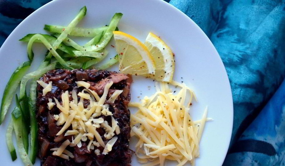 Рецепт черного ризотто