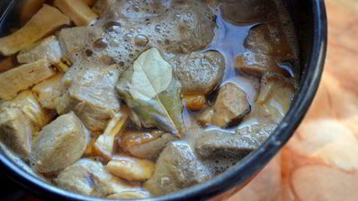 черное ризотто