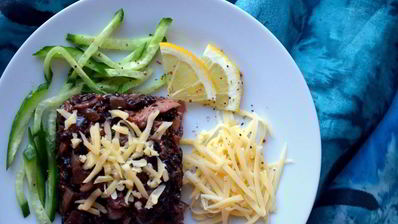 черное ризотто