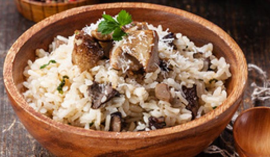 Рецепт итальянского ризотто с белыми грибами