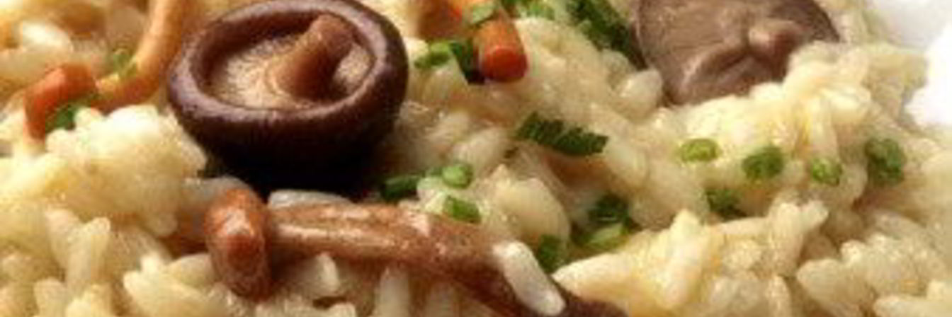 Итальянское ризотто с лесными грибами