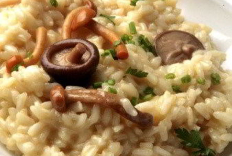 Итальянское ризотто с лесными грибами