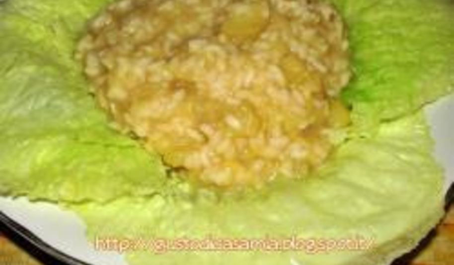 Рецепт овощного ризотто с картофелем и капустой