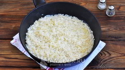 постное ризотто с грибами