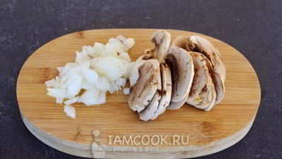 ризотто из пасты орзо с грибами и горошком