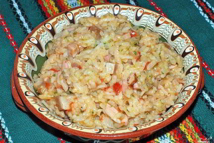 Ризотто с беконом