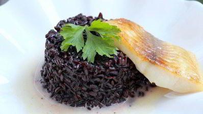 ризотто с белой рыбой венере