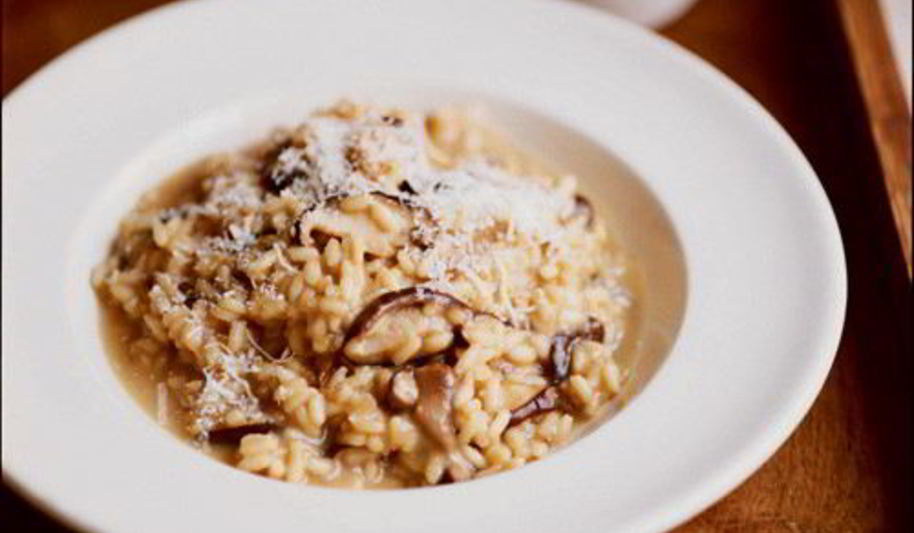 Рецепт ризотто с белыми грибами и лисичками
