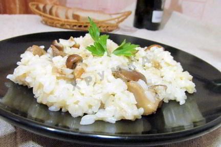 Ризотто с белыми грибами со сливками