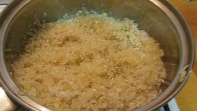 ризотто с белыми грибами со сливками