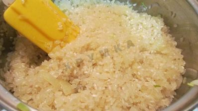 ризотто с белыми грибами со сливками