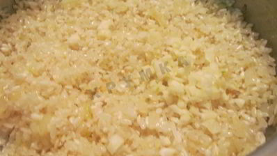 ризотто с белыми грибами со сливками