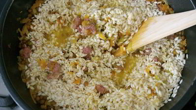 ризотто с чечевицей