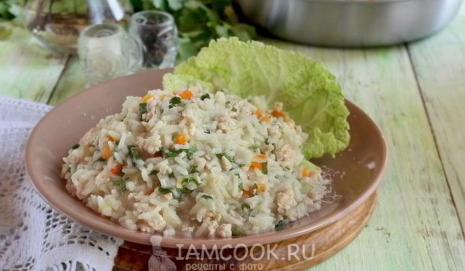 Рецепт ризотто с фаршем