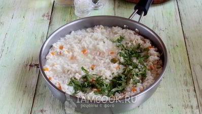 ризотто с фаршем