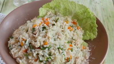 ризотто с фаршем
